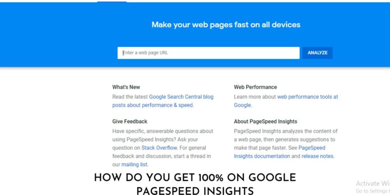 How do you get 100% on Google PageSpeed Insights